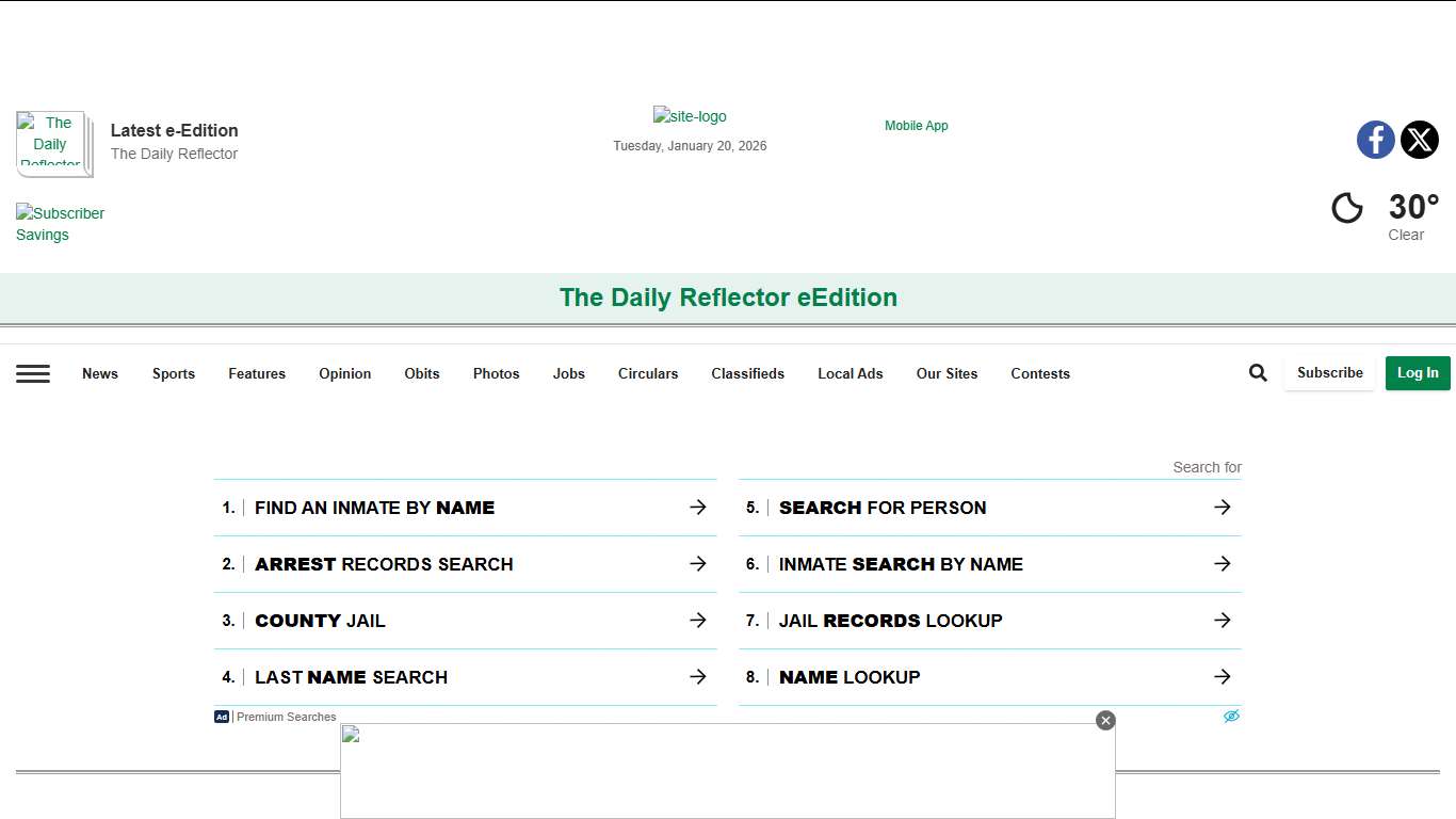 Jail Bookings | reflector.com